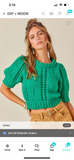 Puff sleeve cropped sweater