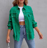 **PREORDER** Distressed Denim Jacket