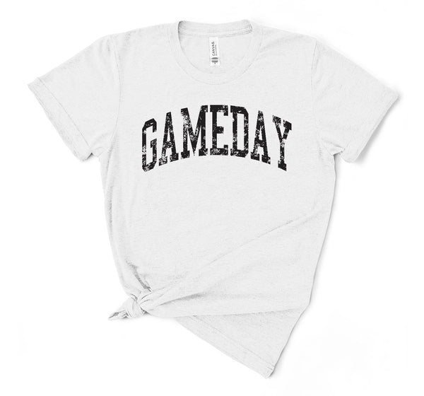 GAMEDAY- ash tee black ink