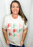 Colorful Santa Tee