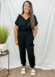 Felicia Faux Wrap Jumpsuit