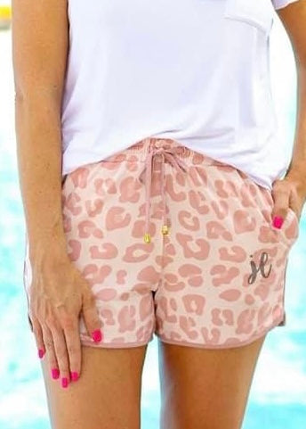 Blush Leopard Shorts