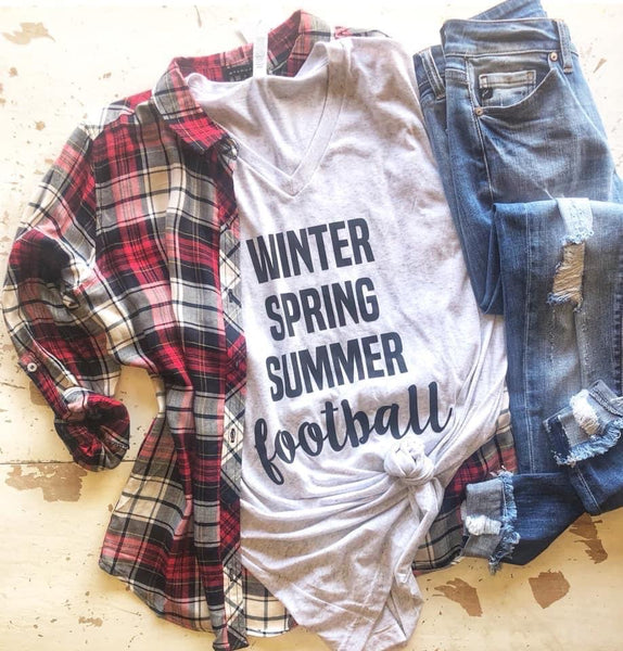 Winter, spring, summer, football