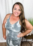 Grey Tie dye maxi