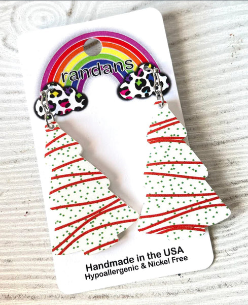 Christmas Cake earrings