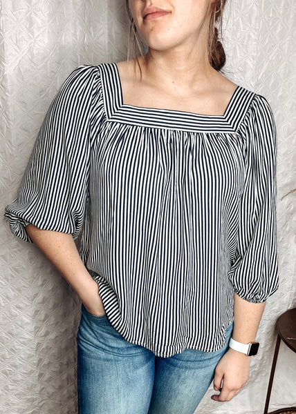 Midnight Dreams Striped Top
