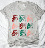 Colorful Santa Tee
